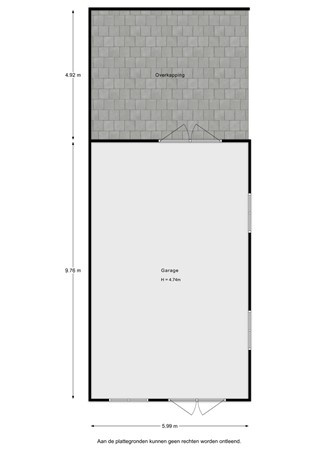 Floorplan - 1e Kruisweg 17C, 3262 LK Oud-Beijerland